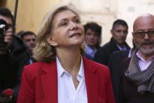 La candidate LR, Valérie Pécresse, lors d'un déplacement de campagne présidentielle, en Corse, le 3 février 2022
