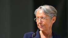 Elisabeth Borne, à la sortie du Conseil des ministres le 14 juin 2022