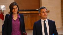 Gérald Darmanin et Amélie Oudéa-Castéra, auditionnés au Sénat le 1er Juin 2022.