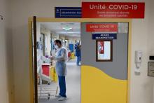L'unité Covid de l'hôpital de la Timone, à Marseille, le 5 janvier 2022