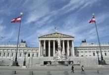 Le Parlement autrichien, le 22 avril 2015 à Vienne