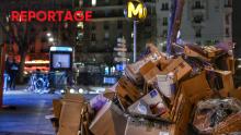 Monticule de déchets, lors de la grève des éboueurs à Paris, en mars 2023.