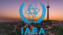 AIEA sur fond de Téhéran