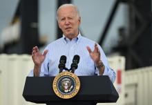Le président américain Joe Biden, ici à Porto Rico le 3 octobre 2022, a annoncé de nouvelles