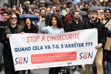 Rassemblement à l'appel de l'association S2N qui dénonce l'insécurité à Nantes, le 1er octobre 2022