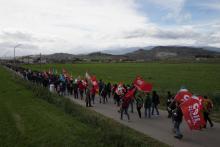 Manifestation organisée le 11 mars 2023 dans la ville italienne de Cutro en mémoire des migrants qui