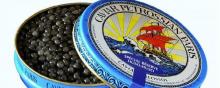 Une boîte de caviar Petrossian.