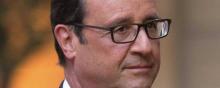 Portrait de François Hollande légèrement de profil
