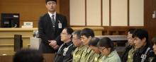 Les accusés du procès du naufrage du ferry "Sewol" en Corée du Sud.