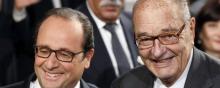 François Hollande et Jacques Chirac.