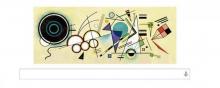 Le doodle en hommage au peintre Vassily Kandinsky.