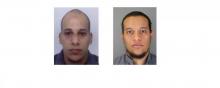 Les deux principaux suspects de l'attentat de "Charlie Hebdo": Chérif et Saïd Kouachi.