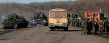 L'armée ukrainienne se replie de Debaltseve après de rudes combats contre les séparatistes.