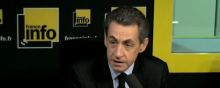 Nicolas Sarkozy sur France Info.