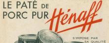 Une publicité Hénaff de 1920.