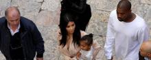 Kim Kardashian Kanye West baptême North Jérusalem 13.04.2015