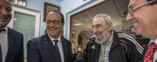 François Hollande a rencontré Fidel Castro à Cuba.