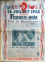 Une FranceSoir 14.07.1945 Fête Nationale