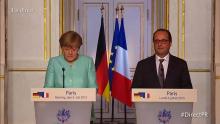 François Hollande et Angela Merkel ont affirmé que la Grèce pouvait toujours venir négocier mais elle devrait donner des gages.