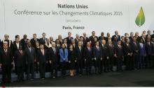 Les quelque 150 chefs d'Etats et de gouvernement à la COP21.