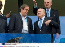 Michel Platini et Sepp Blatter en 2014.