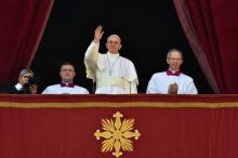 Le Pape François au Vatican le 25 décembre 2015.