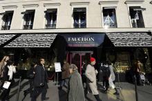 L'épicerie de luxe Fauchon à Paris.