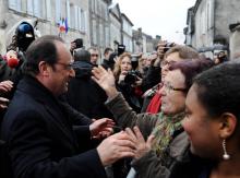 François Hollande à Jarnac.