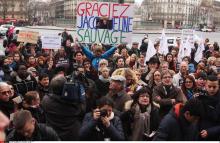 Des manifestants réclament la grâce présidentielle pour Jacqueline Sauvage.