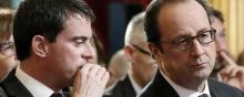 Emmanuel Valls et François Hollande.