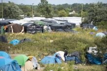 Migrants Calais campement