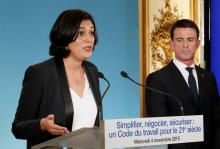 Myriam El Khomri et Manuel Valls