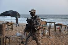 Un militaire ivoirien après l'attaque de Grand-Bassam.