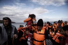 Migrants Réfugiés Grèce Lesbos Décembre 2015