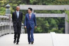 Barack Obama Shinzo Abe Hiroshima 