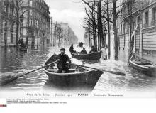 La crue de 1910 à Paris.