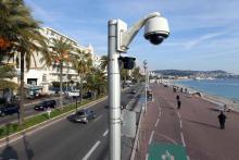 Une caméra de vidéosurveillance à Nice.