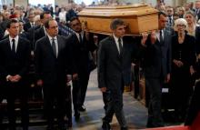 François Hollande aux obsèques de Michel Rocard.
