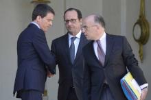 Hollande, Valls et Cazeneuve.