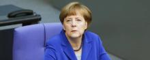 La Chancelière allemande, Angela Merkel.