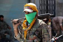 Combattants kurdes YPG FDS Manbij