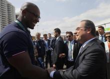 François Hollande Teddy Riner rencontre Jo Rio de Janeiro