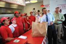 Barack Obama burgers Five Guys fast food 