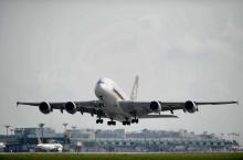 Un Airbus A380 au décollage.