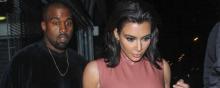Kim Kardashian et Kanye West à Londres le 27.02.2015