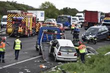 Accident de la route A13 Yvelines 25.04.2016