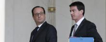 François Hollande et Manuel Valls à l'Elysée.