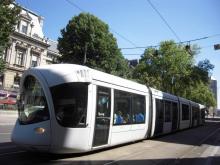 Un tramway à Lyon. 