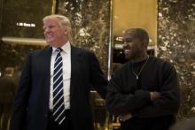 Donald Trump et Kanye West.