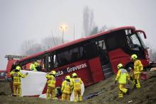 Un grave accident de bus en Saône-et-Loire.